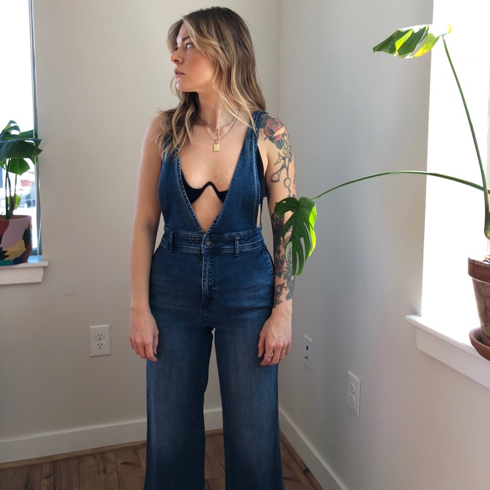Free People Jumpsuit One Piece 70s Style Size 6